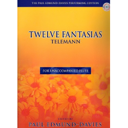 12 Fantasias (+CD) for flute -Georg Philipp Telemann