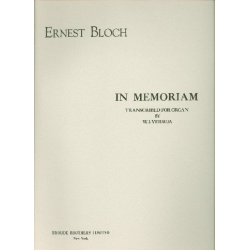 In memoriam - Ernest Bloch