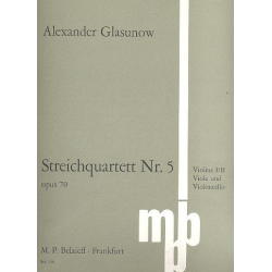 Streichquartett Nr.5 op.70 - Alexander Glasunow