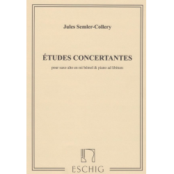 Études concertantes : pour saxophone alto - Jules Semler-Collery
