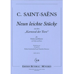 9 leichte Stücke für Violine - Camille Saint-Saens