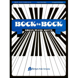 Bock To Bock #3 Piano/Organ Duets - Fred Bock