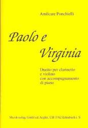Paolo e Virginia für Klarinette, Violine - Amilcare Ponchielli