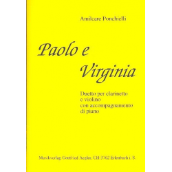 Paolo e Virginia für Klarinette, Violine -Amilcare Ponchielli