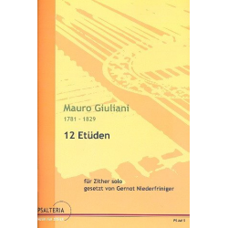 12 Etüden für Zither - Mauro Giuliani