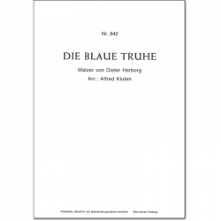 Die Blaue Truhe - Dieter Herborg / Arr. Alfred Kluten