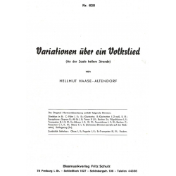 Variationen über ein Volkslied (An der Saale hellem Strande) - Helmut Haase-Altendorf