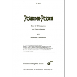 Posaunen-Possen (Solo f. 3 Posaunen und BLO) - Hermann Kahlenbach