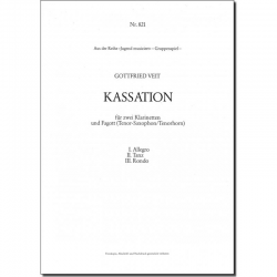 Kassation - für 2 Klarinetten und - Gottfried Veit