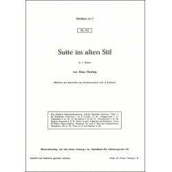Suite im alten Stil (in 3 Sätzen) - Hans Hartwig
