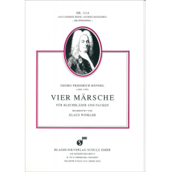 Vier Märsche für Blechbläser und Pauken - Georg Friedrich Händel (George Frederic Handel) / Arr. Klaus Winkler
