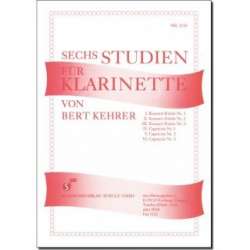 Sechs Studien für Klarinette -Bert Kehrer
