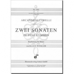 Zwei Sonaten zu fünf Stimmen - Arcangelo Corelli / Arr. Klaus Winkler