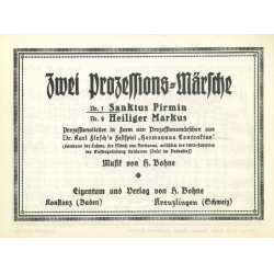 Sanktus Pirmin / Heiliger Markus (Prozessionsmärsche) - Hermann Bohne
