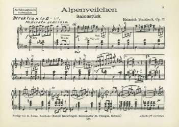 Alpenveilchen - Heinrich Steinbeck