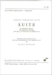 Suite für Holzbläser-Quartett - Johann Sebastian Bach / Arr. Klaus Winkler