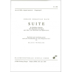 Suite für Holzbläser-Quartett - Johann Sebastian Bach / Arr. Klaus Winkler