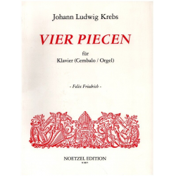 4 Piecen : für Klavier (Cembalo, Orgel) - Johann Ludwig Krebs