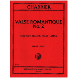 Valse romantique no.2 : for 2 pianos - Alexis Emmanuel Chabrier