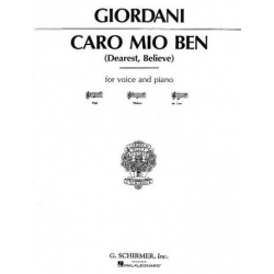 Caro mio ben for low voice - Giuseppe Giordani