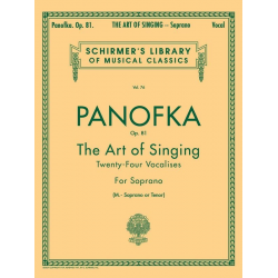 Art of Singing (24 Vocalises), Op.81 - Heinrich Panofka