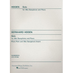 Solo for alto saxophone and piano - Bernhard Heiden
