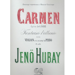 Carmen fantaisie brillante - Jenö Hubay