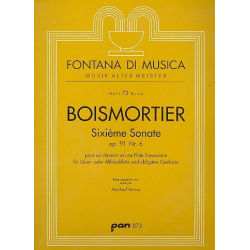 Sixième sonate op.91,6 für - Joseph Bodin de Boismortier