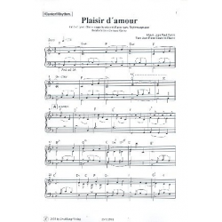 Plaisir d'amour für gem Chor und Klavier - Giovanni Battista Martini
