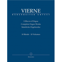 BA9239 Sämtliche Orgelwerke Band 1-10 - -Louis Victor Jules Vierne