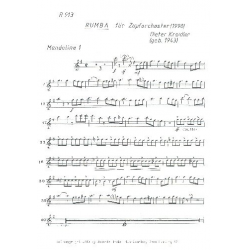 Rumba für Zupforchester - Dieter Kreidler