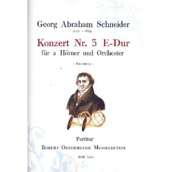 Konzert E-Dur Nr.3 - Georg Abraham Schneider