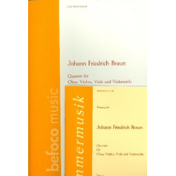 Quartett für Oboe, Violine, Viola - Johann Friedrich Braun