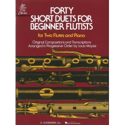 40 Short Duets for Beginner Flutists - Louis Moyse