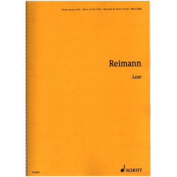Lear : Partitur (dt) - Aribert Reimann