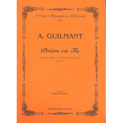 Priere en Fa pour piano et harmonium - Felix Alexandre Guilmant
