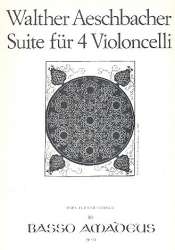 Suite op.44 - für 4 Violoncelli -Walther Aeschbacher