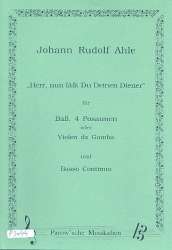 Herr nun lässt du deinen Diener für Bass, - Johann Rudolph Ahle