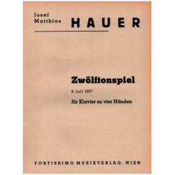 Zwölftonspiel (08. Juli 1957) - Josef Matthias Hauer