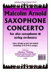 Saxophone Concerto (Arr.Ellis) Pack String Orchestra - Malcolm Arnold