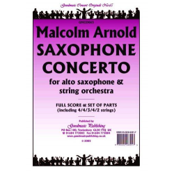 Saxophone Concerto (Arr.Ellis) Pack String Orchestra - Malcolm Arnold
