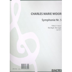 Sinfonie f-Moll Nr.5 op.42,1 für Orgel - Charles-Marie Widor