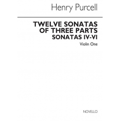 12 sonatas of 3 parts no.4-6 : for Violin 1 - Henry Purcell