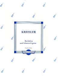 Recitativo and Scherzo for viola - Fritz Kreisler