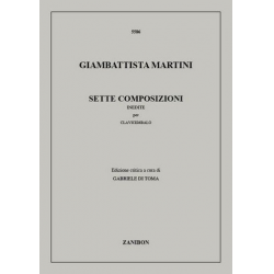 7 composizioni inedite per - Giovanni Battista Martini