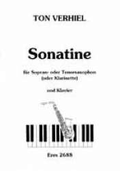 Sonatine - für Saxophon (S/T) -Ton Verhiel