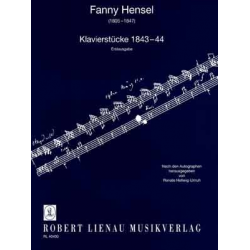 Klavierstücke 1843-44 - Fanny Cecile Mendelssohn (Hensel)