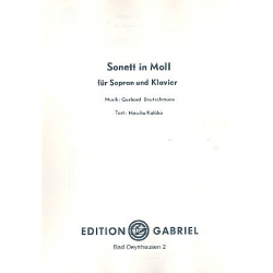 Sonett in Moll für Klavier - Gerhard Deutschmann