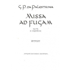 Missa ad fugam für gem Chor - Giovanni da Palestrina