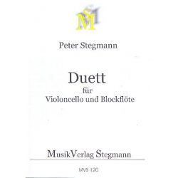 Duett : für Violoncello und Blockflöte (S/T) -Peter Stegmann